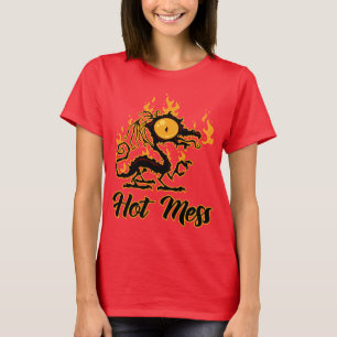 Camiseta Dragón crispado de Hot Mess