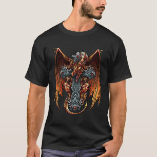 Camiseta Dragon Cross Edgy Dragon Believer Guay Fa