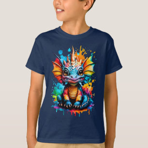 Camiseta Dragón Cute - Bebé Dragón colorido - Dragón
