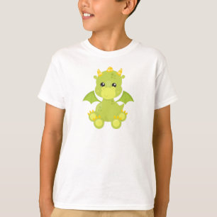 Camiseta Dragón Cuto, Dragón Verde, Pequeño Dragón, Magia