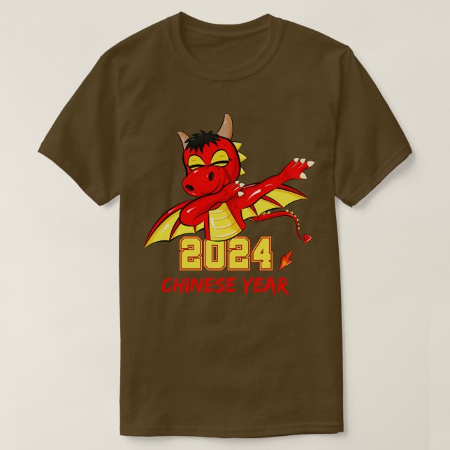 Camiseta Dragón Dabbing chino 2024 (Diseño del anverso)