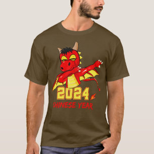 Camiseta Dragón Dabbing chino 2024