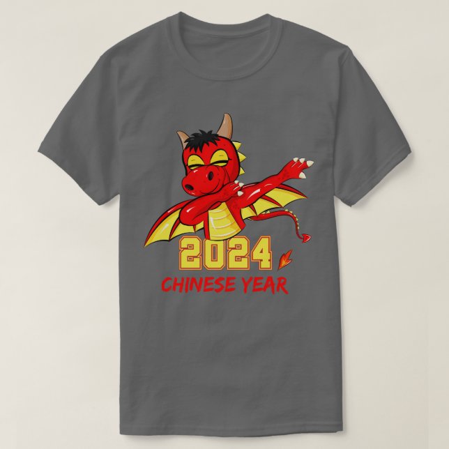 Camiseta Dragón Dabbing chino 2024 (Diseño del anverso)