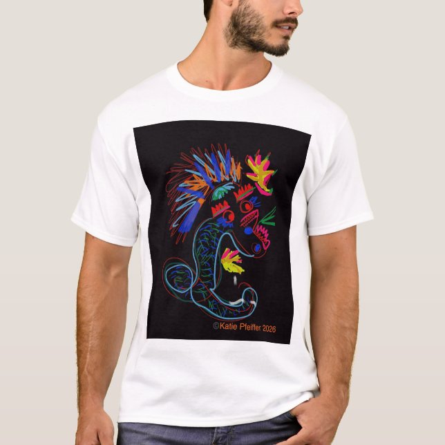 Camiseta Dragón de arte pop (Anverso)