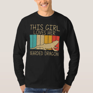 Camiseta Dragón De Barba Para Chicas Reptile Iguana Lizard