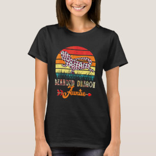 Camiseta Dragón de barba vintage tía Flores Leopardo