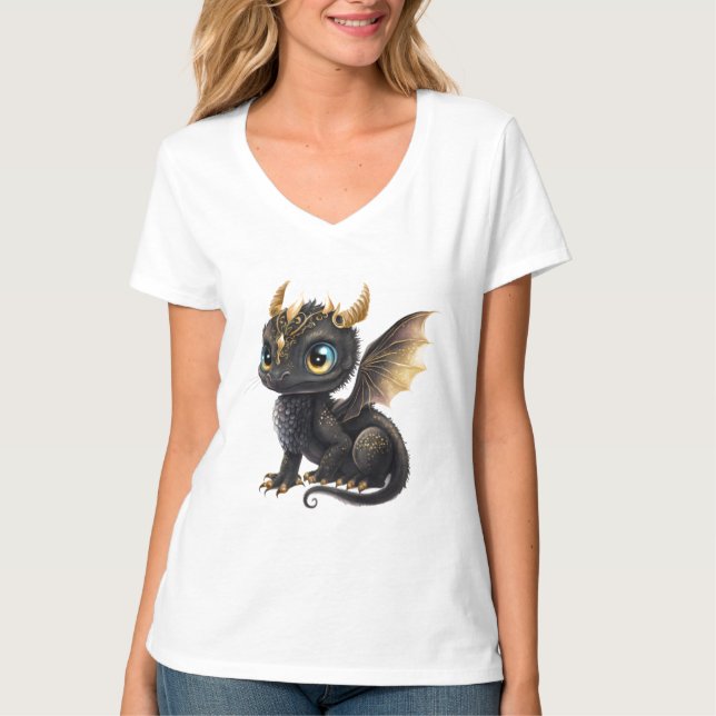 Camiseta Dragón de bebé adorable (Anverso)