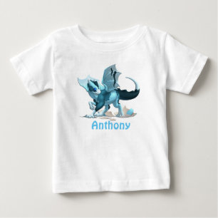 Camiseta/Dragón de Bebé fino de Jersey personaliza