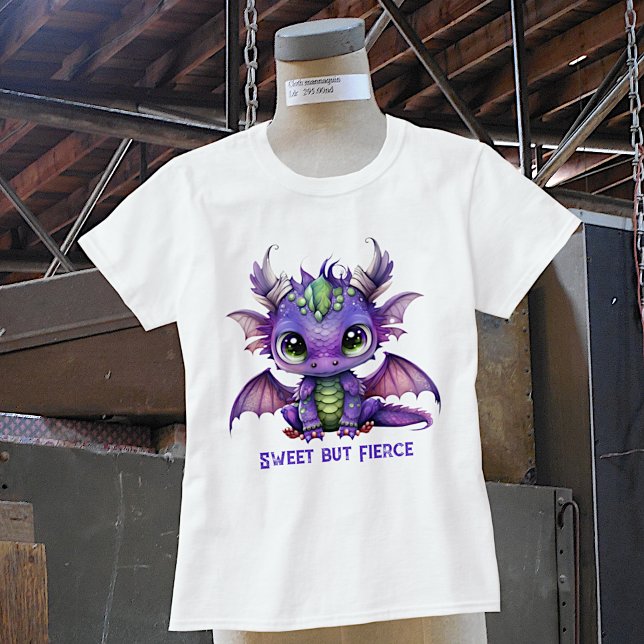 Camiseta Dragón de bebé morado (Subido por el creador)