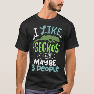 Camiseta Dragón De Cabeza Me Gusta Geckos Y Quizá 3 Persona