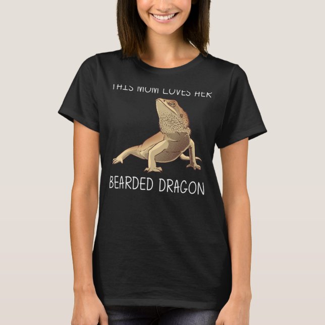 Camiseta Dragón De Cabeza Para La Herpetología Madre Lizard (Anverso)