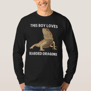Camiseta Dragón De Cabeza Para Niños Lizard Herpetología