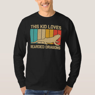 Camiseta Dragón De Cabeza Para Niños Reptiles Iguana Lizard