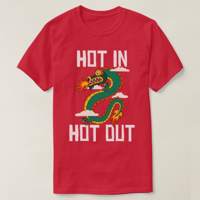 Camiseta Dragón De Chili En Caliente (Diseño del anverso)