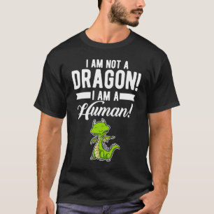 Camiseta Dragón De Citas Diciendo Presencia Humorística Par