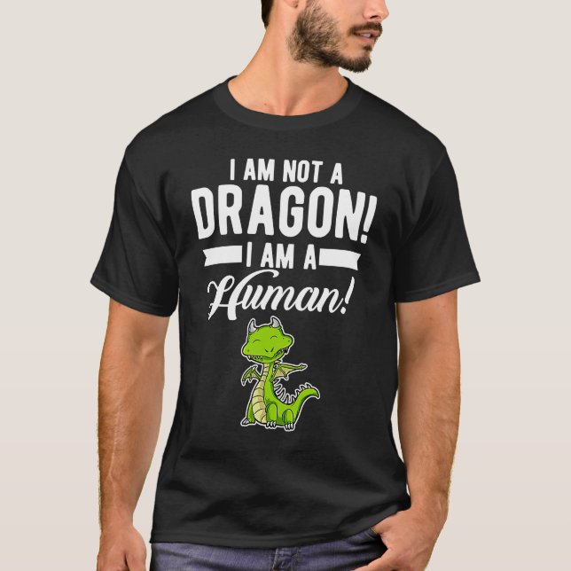 Camiseta Dragón De Citas Diciendo Presencia Humorística Par (Anverso)