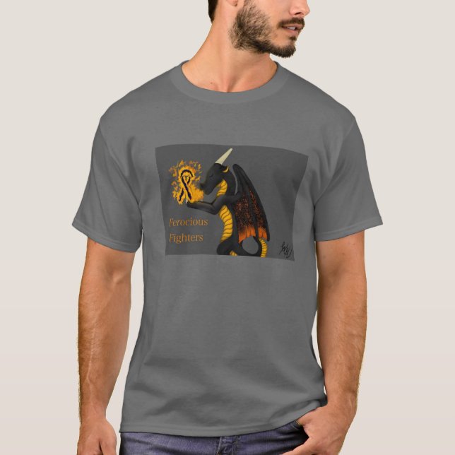 Camiseta Dragón De Concienciación - Diseñado Por Catelynn K (Anverso)