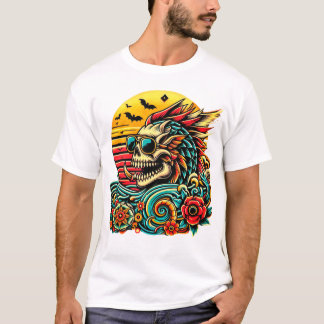 Camiseta Dragón de cráneo