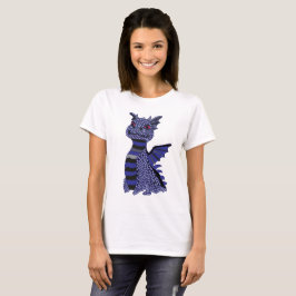 Camiseta Dragón de diamantes azul