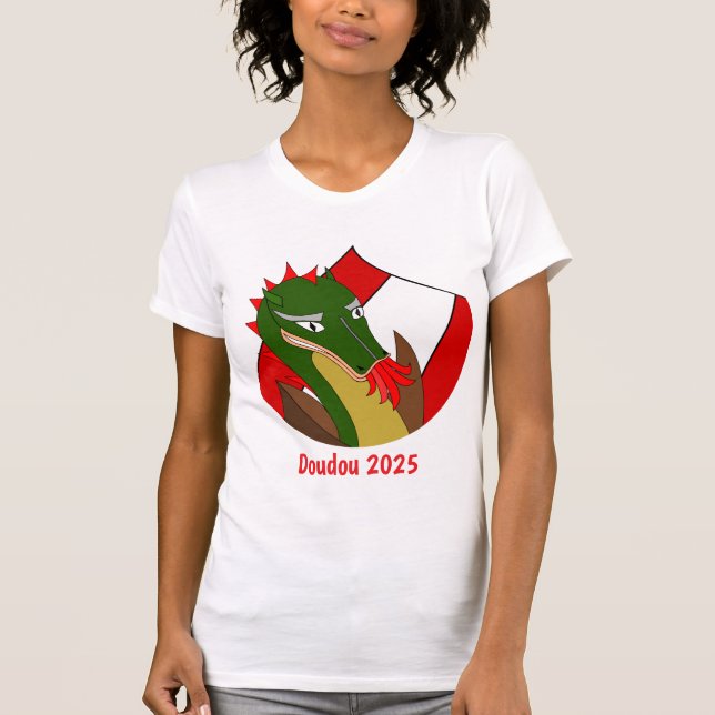 Camiseta Dragón de Doudou 2025 en Mons, Bélgica (Anverso)