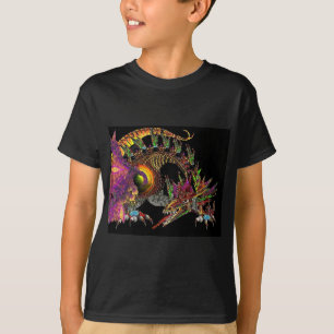 CAMISETA DRAGÓN DE DRAGO / FANTASÍA EN GOLPE Y NEGRO