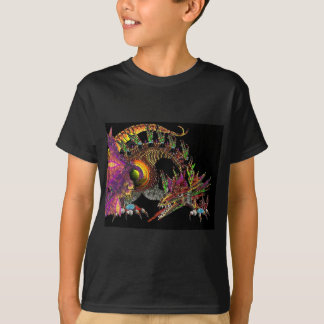 CAMISETA DRAGÓN DE DRAGO / FANTASÍA EN GOLPE Y NEGRO
