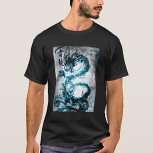 Camiseta Dragón de época Tee Retro Ta de Arte Gráfico Japon