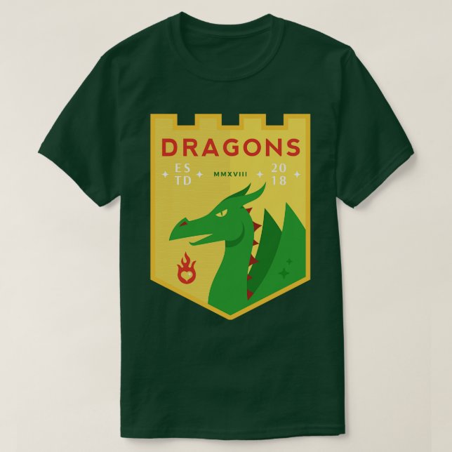 Camiseta Dragón de equipo (Diseño del anverso)