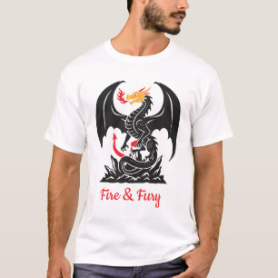 Camiseta Dragón de Fantasía Gráfica Personalizable que Resp
