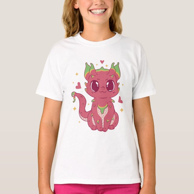 Camiseta Dragón de frutas del bebé (Anverso)