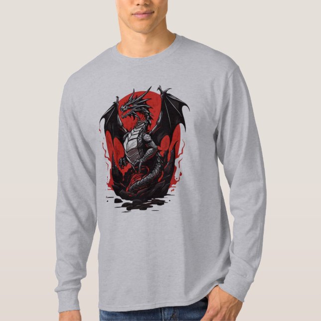 Camiseta Dragón de fuego (Anverso)