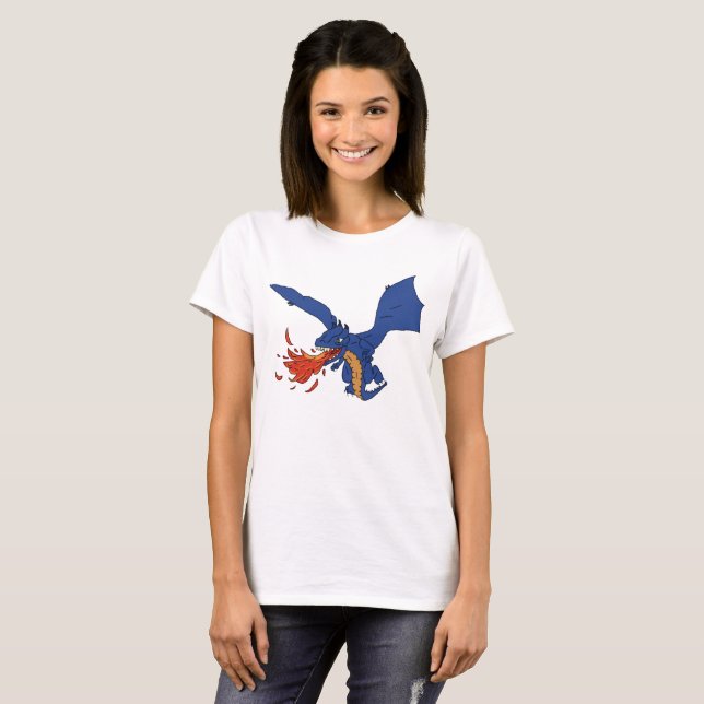 Camiseta Dragón de fuego (Anverso completo)