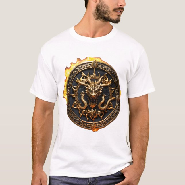 Camiseta dragón de fuego (Anverso)