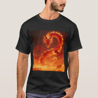 Camiseta Dragón de Fuego Ardiente | Dragón de Llama Mítica