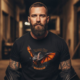 Camiseta Dragón de Fuego Épico "Levántate de las Cenizas" F