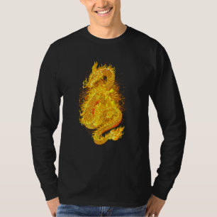 Camiseta Dragón de Fuego Japonés Triste Estética Edgy Stree