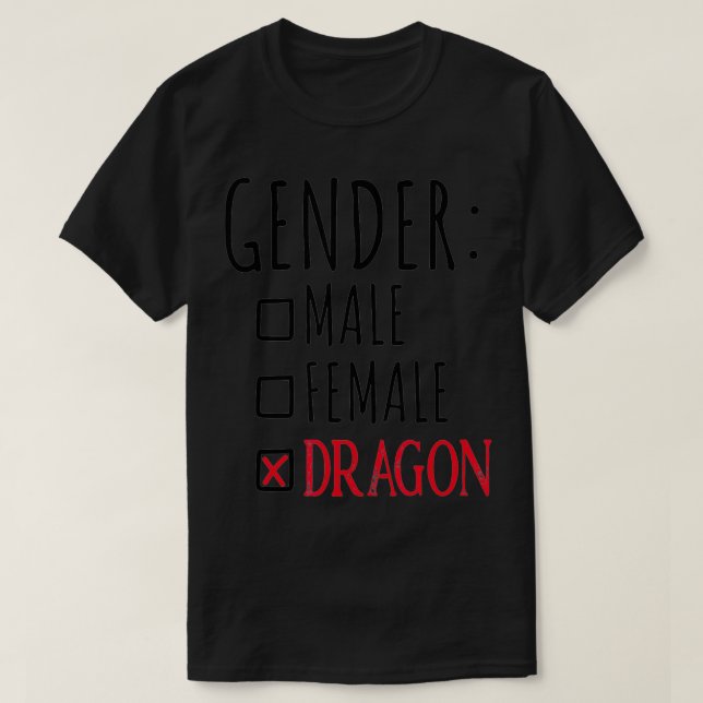 Camiseta Dragón de género (Diseño del anverso)