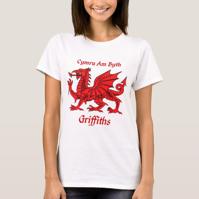Camiseta Dragón de Griffiths Galés (Anverso)