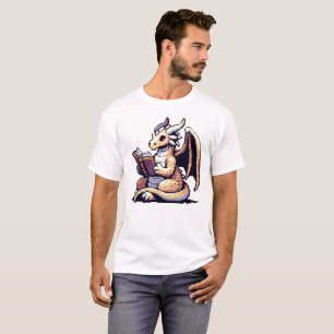 Camiseta Dragón de gusano de biblioteca - Gracioso diseño d
