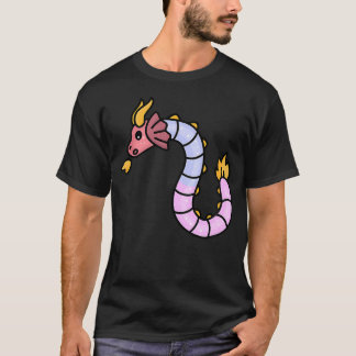 Camiseta Dragón de Gusano Gomoso Arte Divertido con Doble S