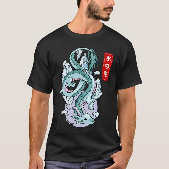 Camiseta Dragón de Hielo Japonés Rept Bañera Elemental Míti (Anverso)