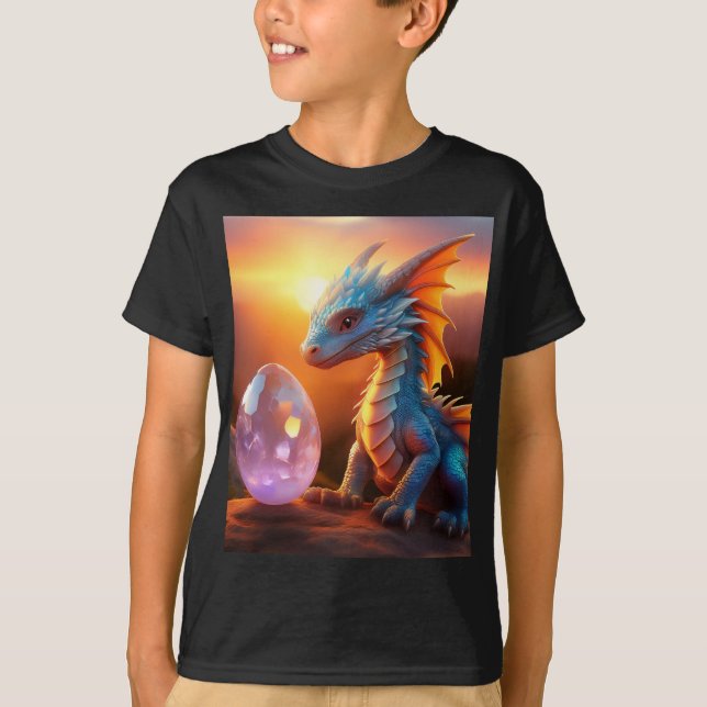 Camiseta Dragón de huevo de cristal (Anverso)