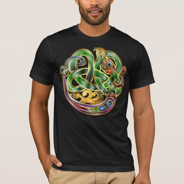 Camiseta Dragón de Knot de Arte Celta (Anverso)