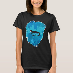 Camiseta Dragón de Komodo en un bloque de hielo por la eter