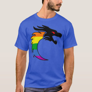 Camiseta Dragón de la bandera del orgullo