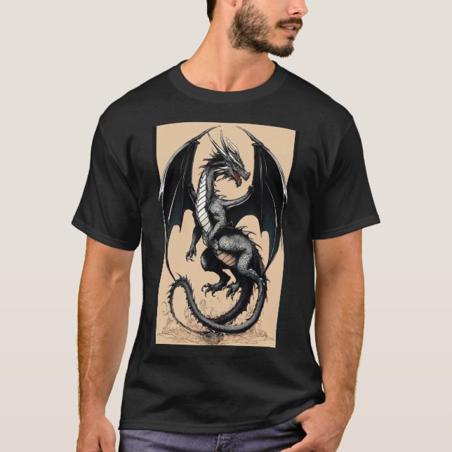 Camiseta "Dragón de la bandera irlandesa: Deporta el diseño (Anverso)