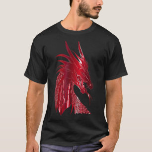 Camiseta Dragón de la cabeza del dragón de la cabeza de la 