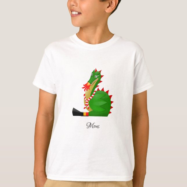 Camiseta Dragón de la leyenda medieval de Mons (Anverso)