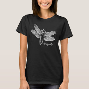 Camiseta Dragón de la libélula de arte Lady Wings Flagon Dr