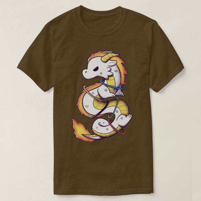 Camiseta Dragón de la llama olímpica (Diseño del anverso)